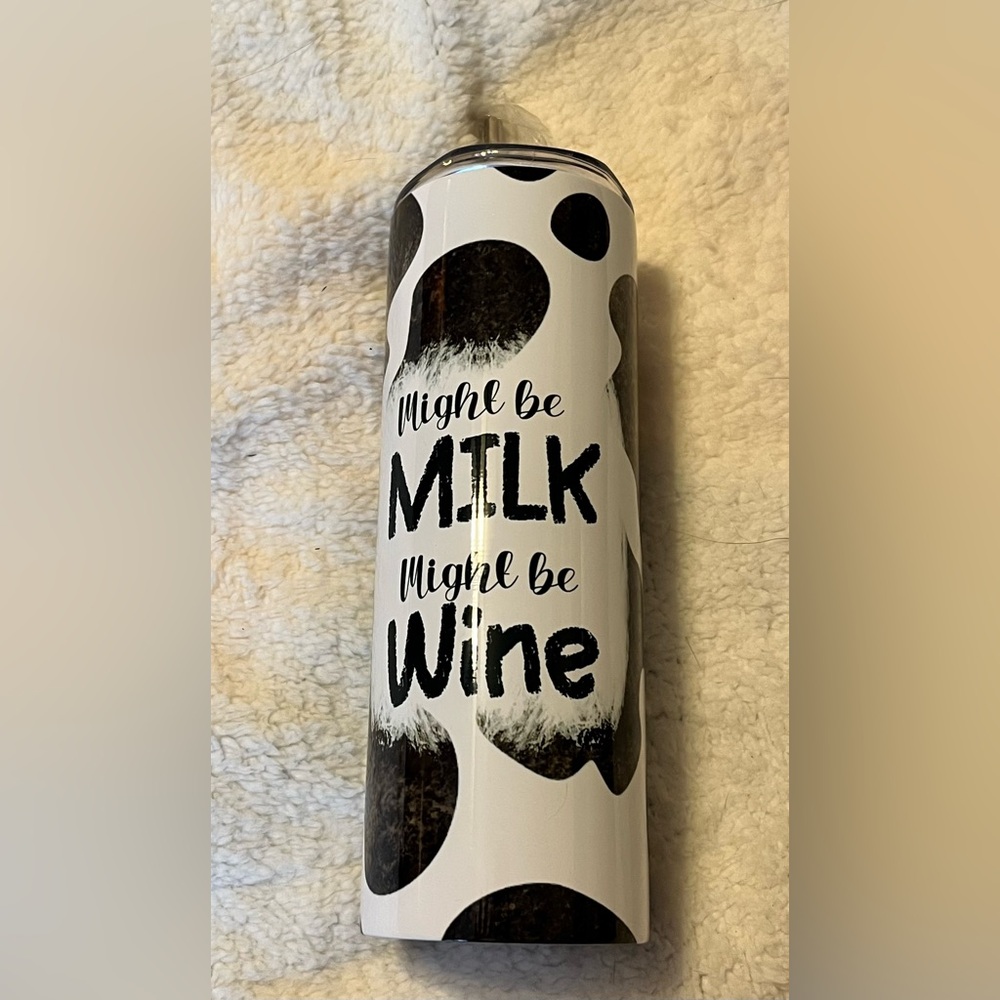 Cow Print Insulated Tumbler